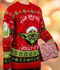 Star Wars Christmas Sweater Yoda Size M 5060674401492