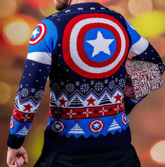 Captain America Christmas Sweater Size XS 5060674400075