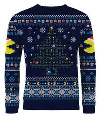 Pac-Man Christmas Sweater Size M 5060674400228