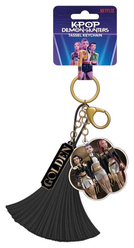 KPop Demon Hunters Tassel Keychain Golden 5063457098452