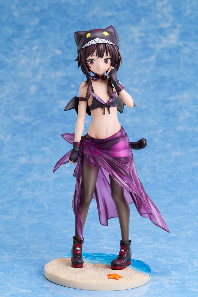 KonoSuba: An Explosion on This Wonderful World! Statue 1/7 Megumin Chomusuke Swimsuit Ver. 22 cm 4595057570010