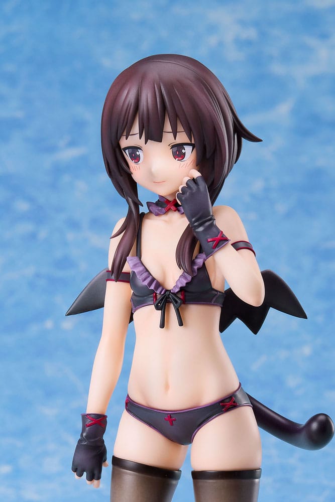 KonoSuba: An Explosion on This Wonderful World! Statue 1/7 Megumin Chomusuke Swimsuit Ver. 22 cm 4595057570010