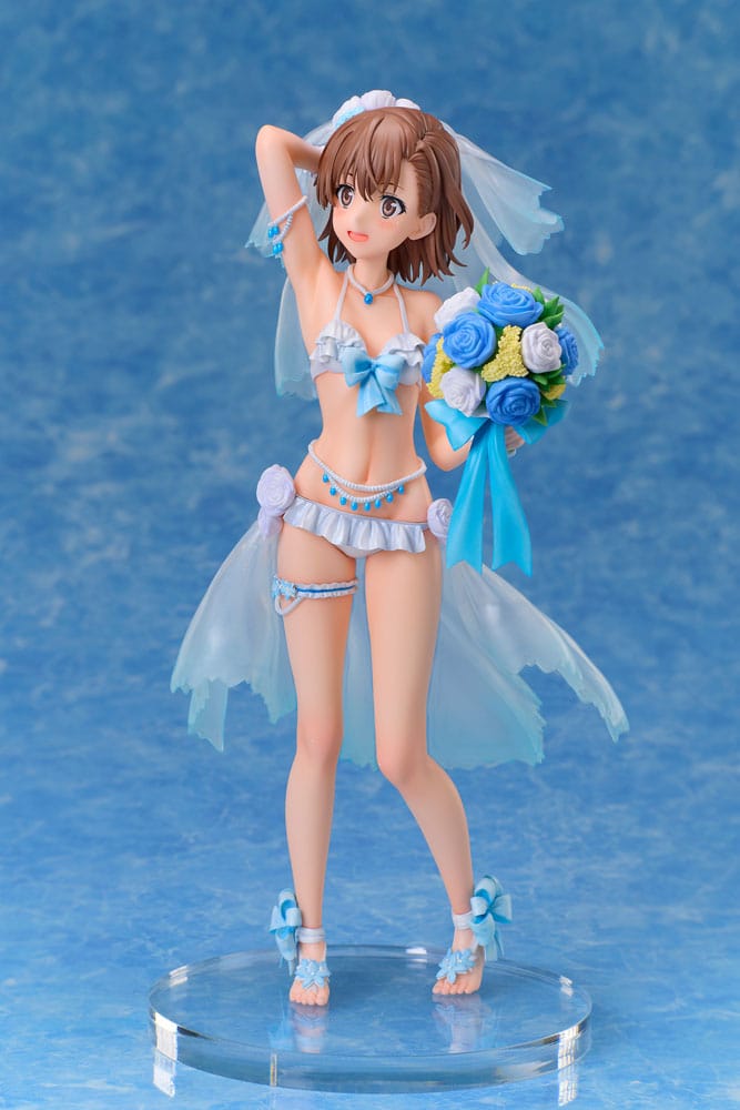 A Certain Scientific Railgun T PVC Statue 1/7 Mikoto Misaka Wedding Swimsuit Ver. 25 cm 4595057570065