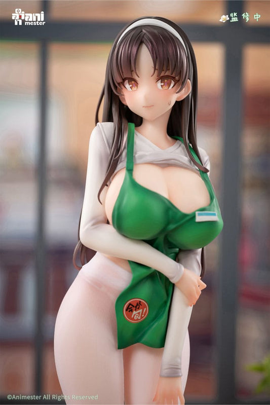 Original Character Statue 1/6 First Business! Mari Hanamiya the Gentle Shop Assistant illustration by POPQN 28 cm   6976881810363