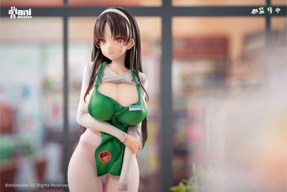 Original Character Statue 1/6 First Business! Mari Hanamiya the Gentle Shop Assistant illustration by POPQN 28 cm   6976881810363