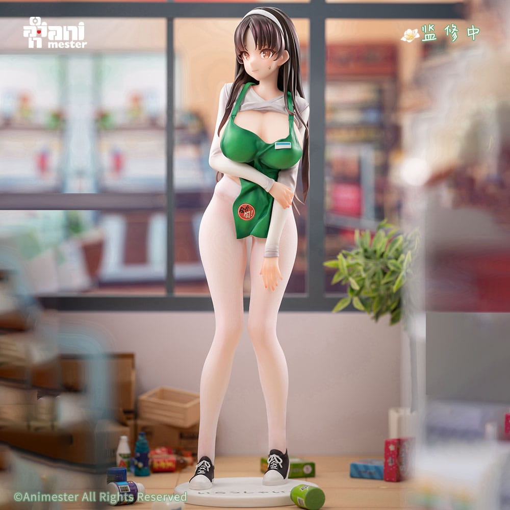 Original Character Statue 1/6 First Business! Mari Hanamiya the Gentle Shop Assistant illustration by POPQN 28 cm   6976881810363