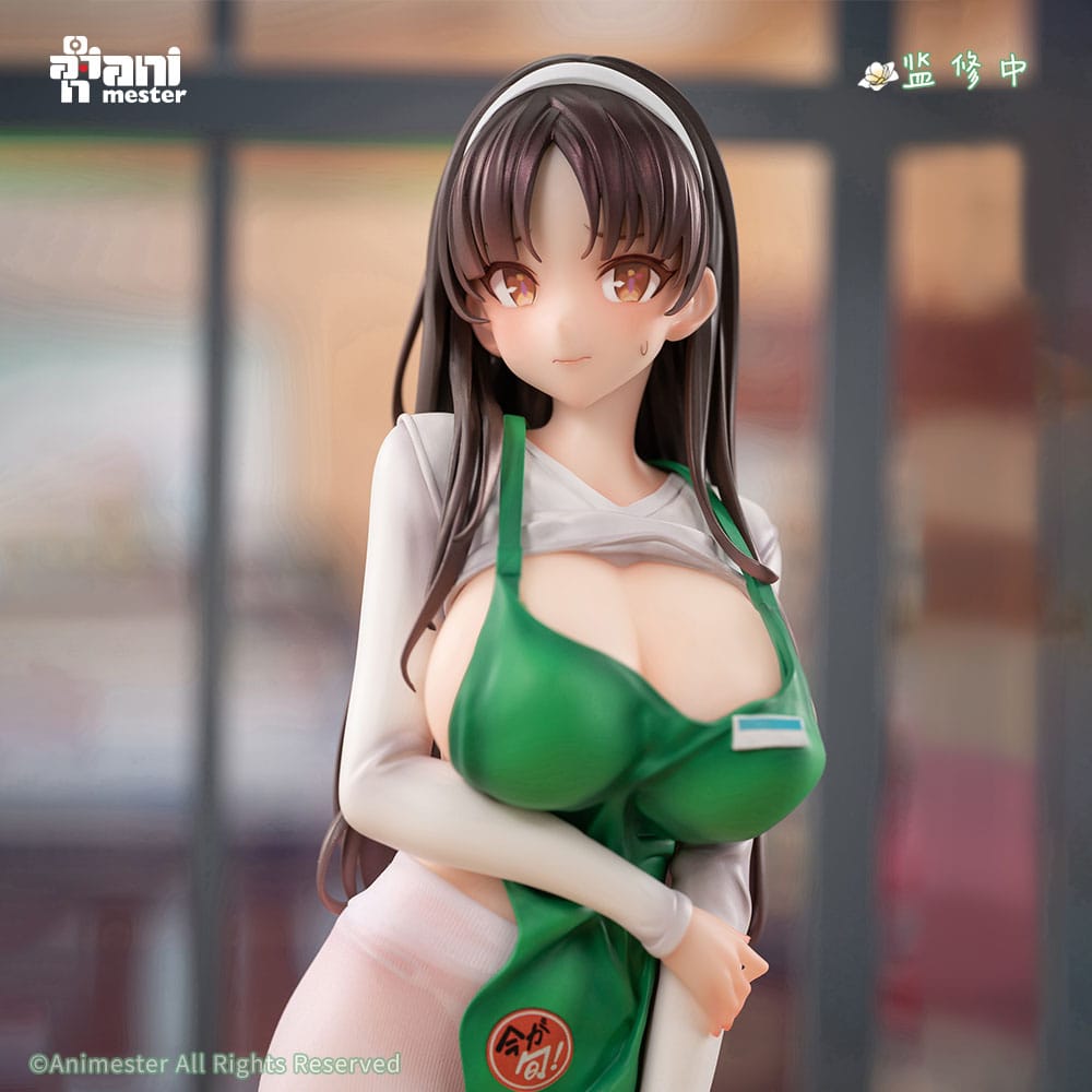 Original Character Statue 1/6 First Business! Mari Hanamiya the Gentle Shop Assistant illustration by POPQN 28 cm   6976881810363