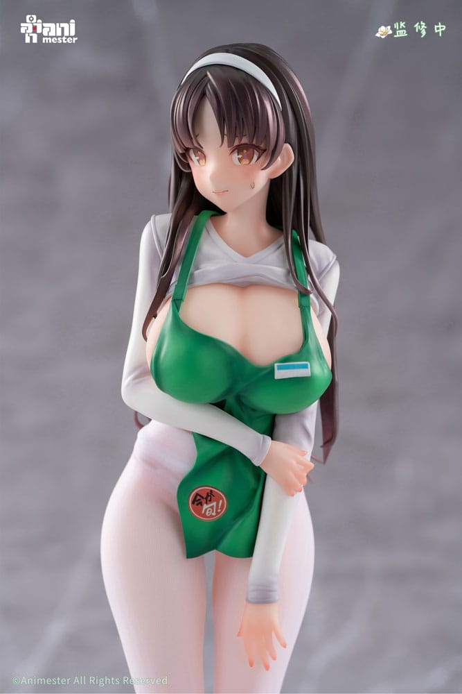 Original Character Statue 1/6 First Business! Mari Hanamiya the Gentle Shop Assistant illustration by POPQN 28 cm   6976881810363