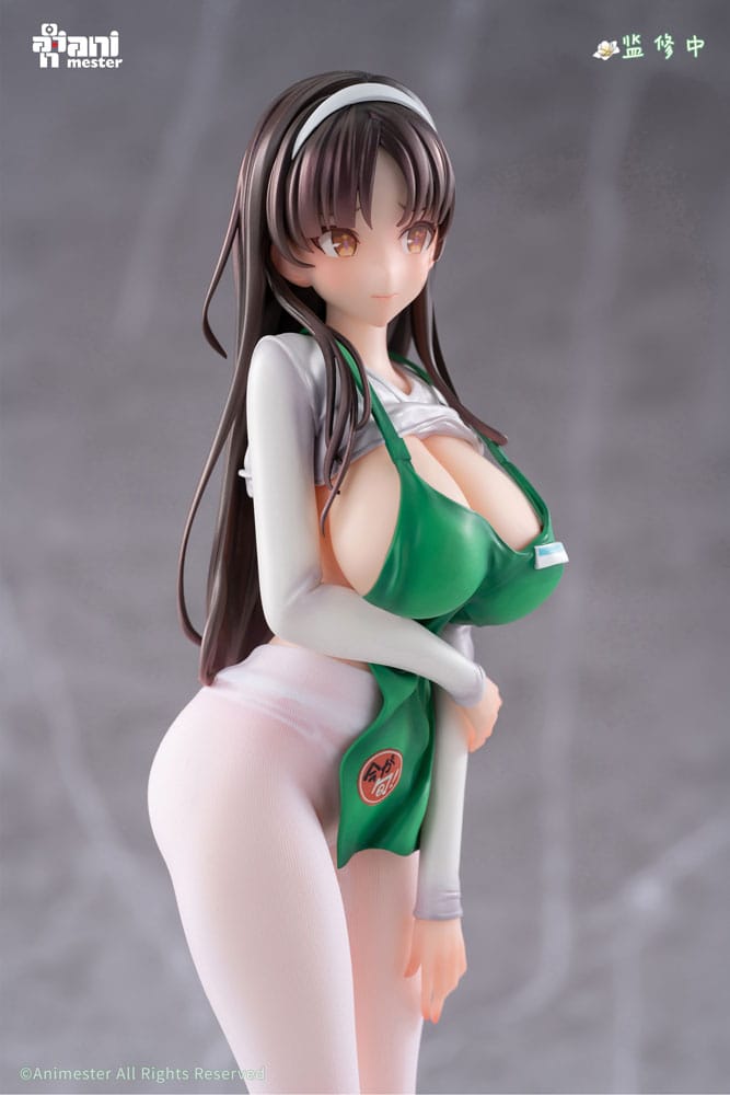 Original Character Statue 1/6 First Business! Mari Hanamiya the Gentle Shop Assistant illustration by POPQN 28 cm   6976881810363