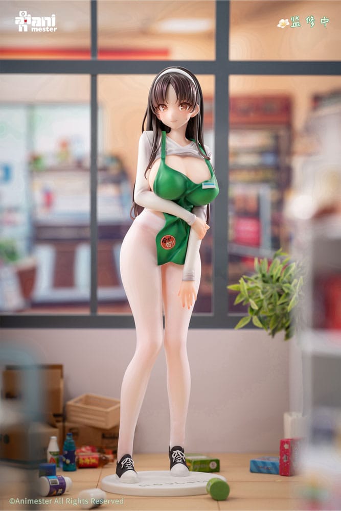 Original Character Statue 1/6 First Business! Mari Hanamiya the Gentle Shop Assistant illustration by POPQN 28 cm   6976881810363