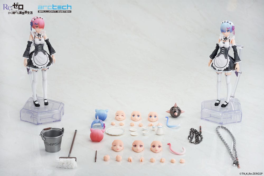 Re:Zero Starting Life in Another World Arctech Posable Series Action Figures 2-Pack 1/8 Rem & Ram 20 cm 6971995421566