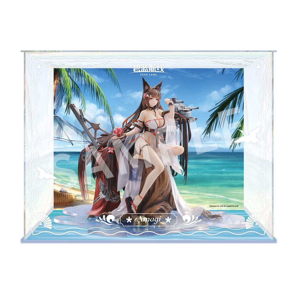 Azur Lane PVC Statue 1/7 Amagi Wending Waters Serene Lotus Ver. Acrylic Special Edition w/Display 25 cm 6971995421955