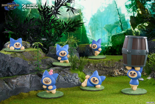 Monster Hunter Rise Trading Figure 6-Pack Felyne Cat 6971995422310