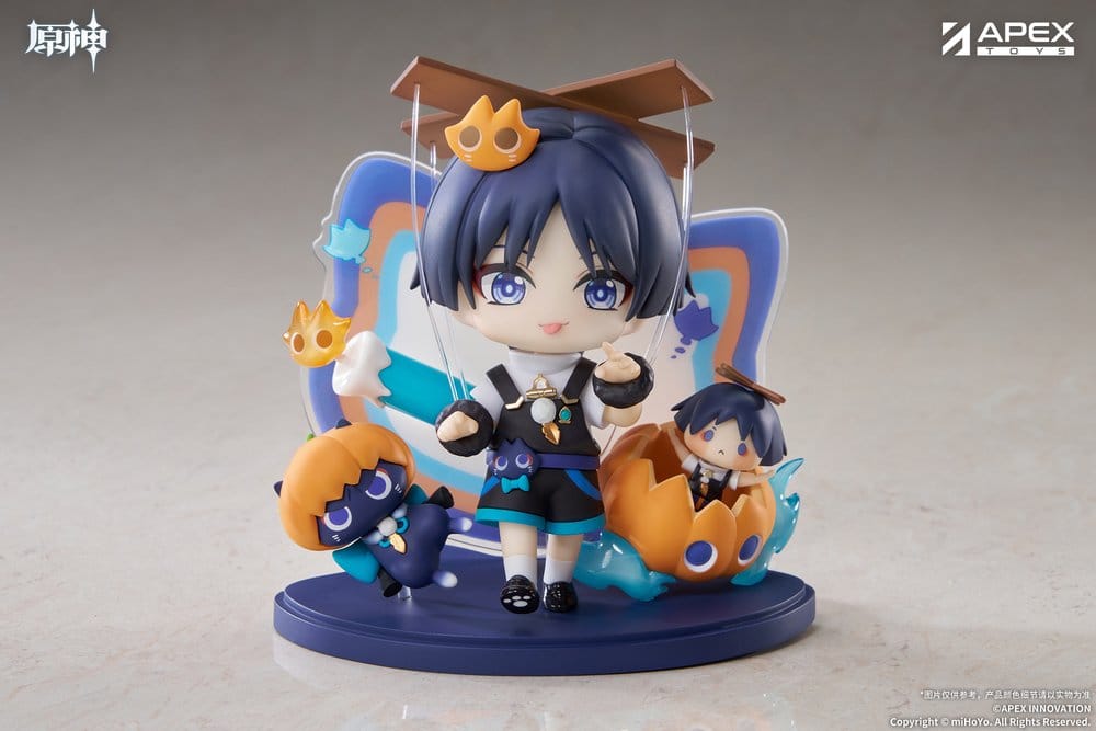 Genshin Impact You Ye Qi Xiang Series Chibi Chara PVC Statue Wanderer 10 cm     6942630811165