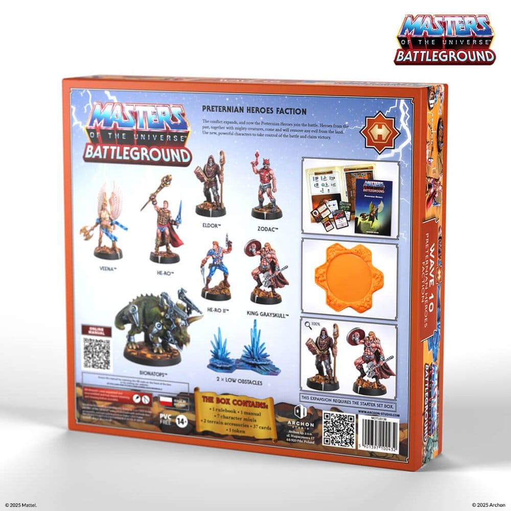 Masters of the Universe: Battleground Miniatures Game Wave 10: Preternian Heroes Faction *English Version* 5901397100432