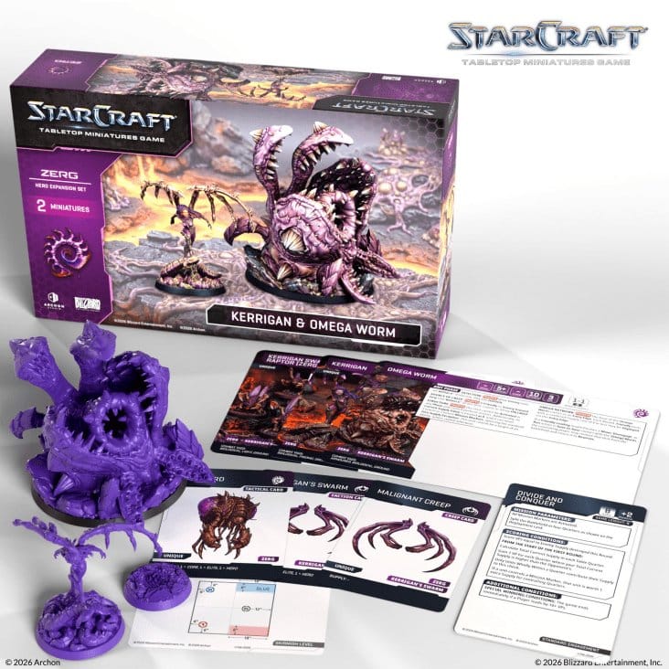 StarCraft TMG Hero Expansion Set Zerg: Kerrigan & Omega Worm 5901397106076