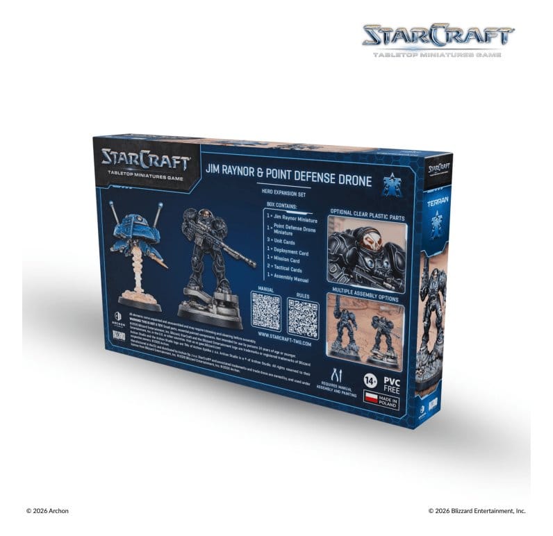 StarCraft TMG Hero Expansion Set Terran: Jim Raynor & Point Defense Drone 5901397106120
