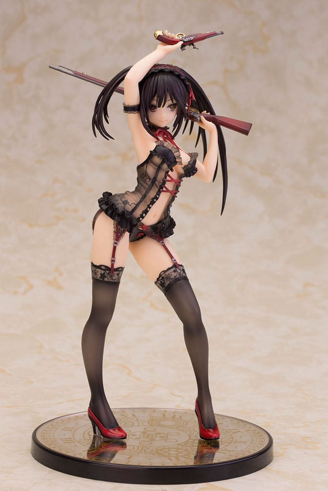 Date A Live Statue 1/7 Kurumi Tokisaki Lingerie Ver. Black 24 cm 4562283273022