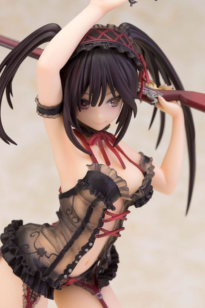 Date A Live Statue 1/7 Kurumi Tokisaki Lingerie Ver. Black 24 cm 4562283273022