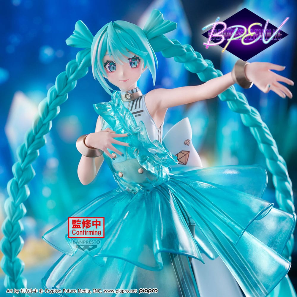 Hatsune Miku Clearluxe  PVC Statue Emerald Gem 28 cm 4983164293265