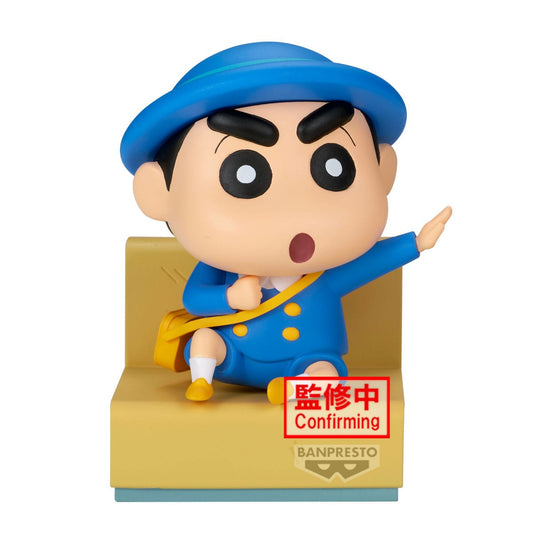 Crayon Shinchan PVC Statue Nakayoshi Memories Let's Go To Kindergarten With Masao-Kun (A: Shinnosuke) 8 cm 4983164298475