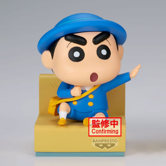 Crayon Shinchan PVC Statue Nakayoshi Memories Let's Go To Kindergarten With Masao-Kun (A: Shinnosuke) 8 cm 4983164298475