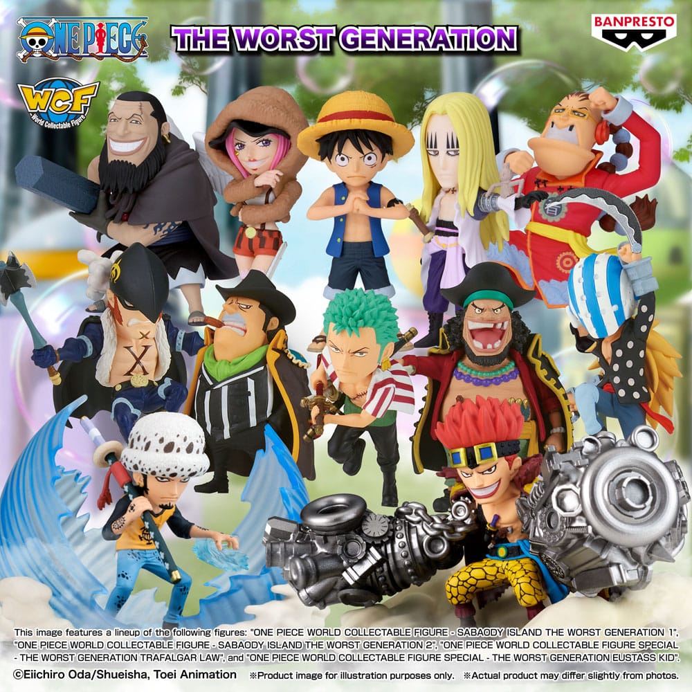 One Piece World Collectable Figure Special PVC Statue The Worst Generation Eustass Kid 7 cm 4983164299083