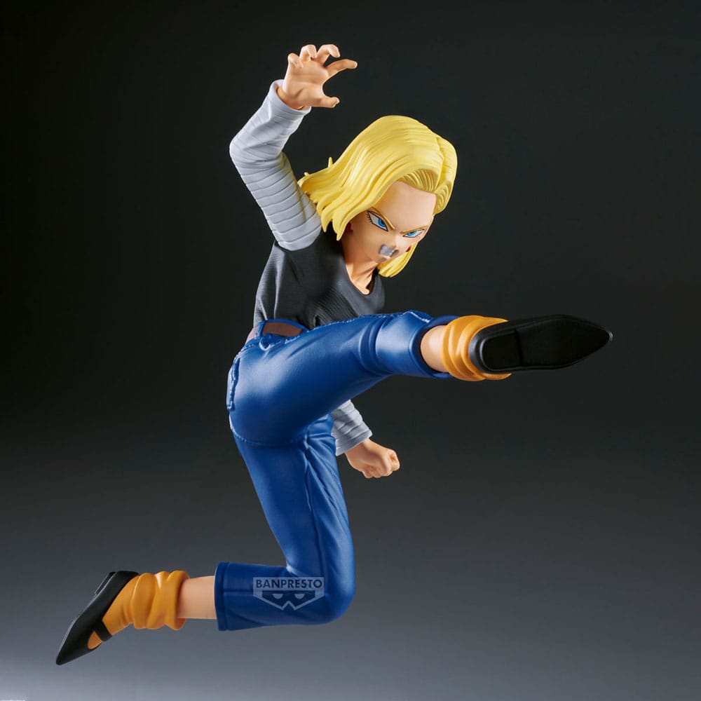 Dragon Ball Z Match Makers PVC Statue Android 18 11 cm Vs. Mr. Satan 8 cm 4573102696458