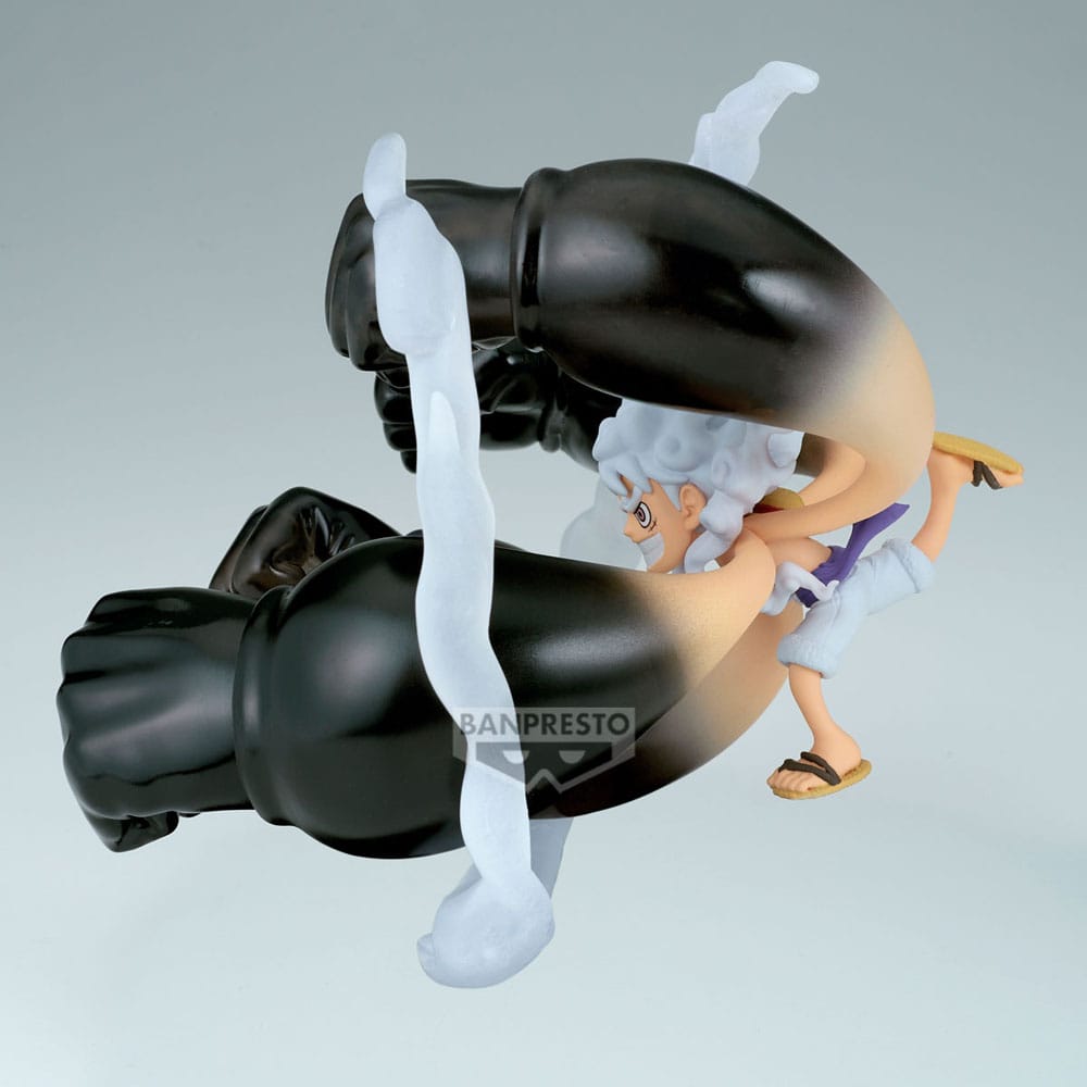 One Piece World Collectable Figure Special PVC Statue Monkey D. Luffy Gear5 Gum Dawn Gatling 12 cm 4573102696526