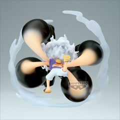 One Piece World Collectable Figure Special PVC Statue Monkey D. Luffy Gear5 Gum Dawn Gatling 12 cm 4573102696526