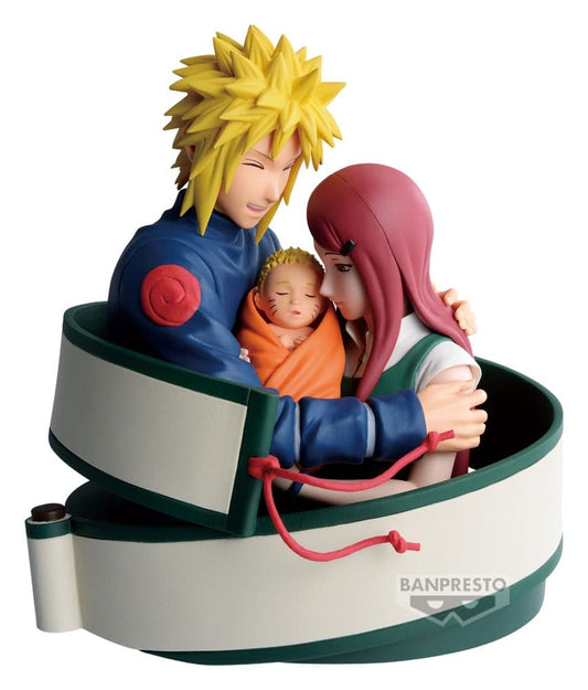 Naruto 72 Series PVC Statue Minato & Naruto & Kushina 13 cm 4573102714732