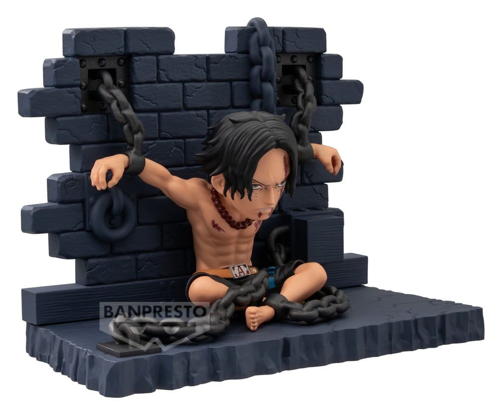 One Piece World Collectable Figure Mini Figure Portgas D. Ace (Impel Down) 8 cm 4580886902781