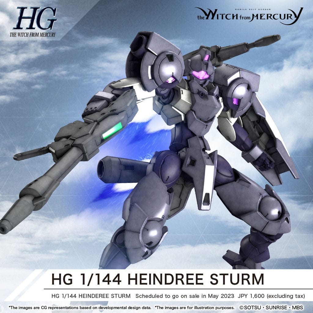 Gundam: The Witch from Mercury High Grade Plastic Model Kit 1/144 Heindree Sturm 4573102651129