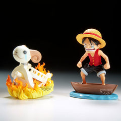 One Piece WCF Log Stories PVC Statue 2-Pack Luffy & Going Merry 8 cm 4983164289282