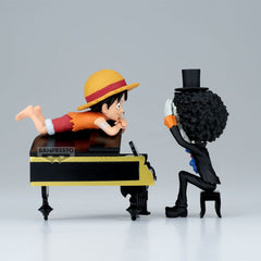 One Piece WCF Log Stories PVC Statue Luffy & Brook 8 cm 4983164296402