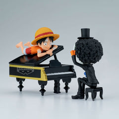 One Piece WCF Log Stories PVC Statue Luffy & Brook 8 cm 4983164296402