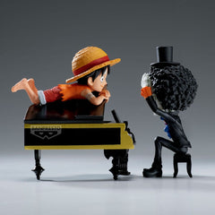 One Piece WCF Log Stories PVC Statue Luffy & Brook 8 cm 4983164296402