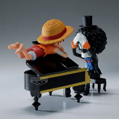 One Piece WCF Log Stories PVC Statue Luffy & Brook 8 cm 4983164296402