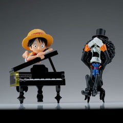 One Piece WCF Log Stories PVC Statue Luffy & Brook 8 cm 4983164296402