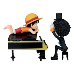 One Piece WCF Log Stories PVC Statue Luffy & Brook 8 cm 4983164296402