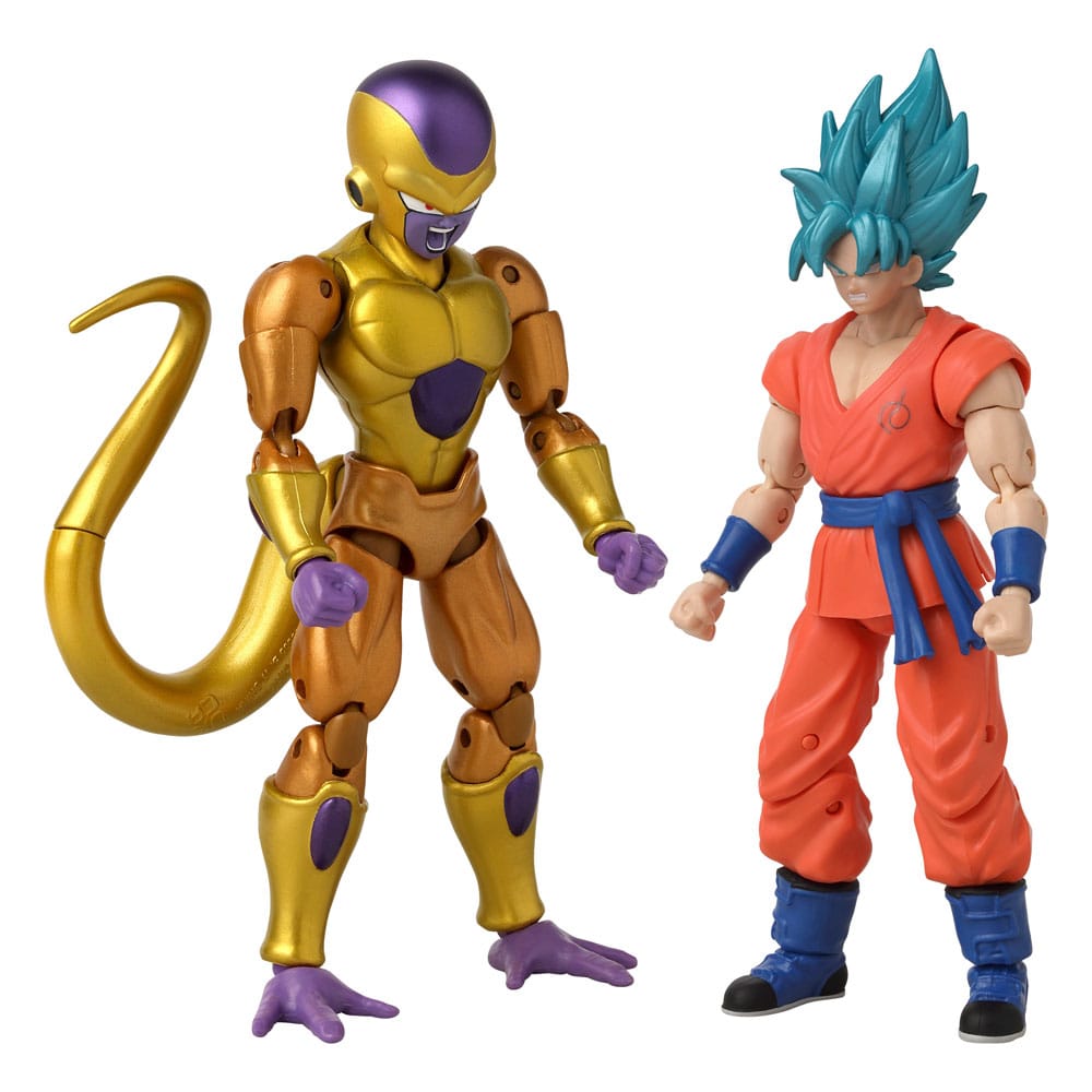 Dragon Ball Super Dragon Stars Action Figure 2-Pack Battle Pack: Golden Frieza vs Super Saiyan Blue Goku 17 cm 3296580371693
