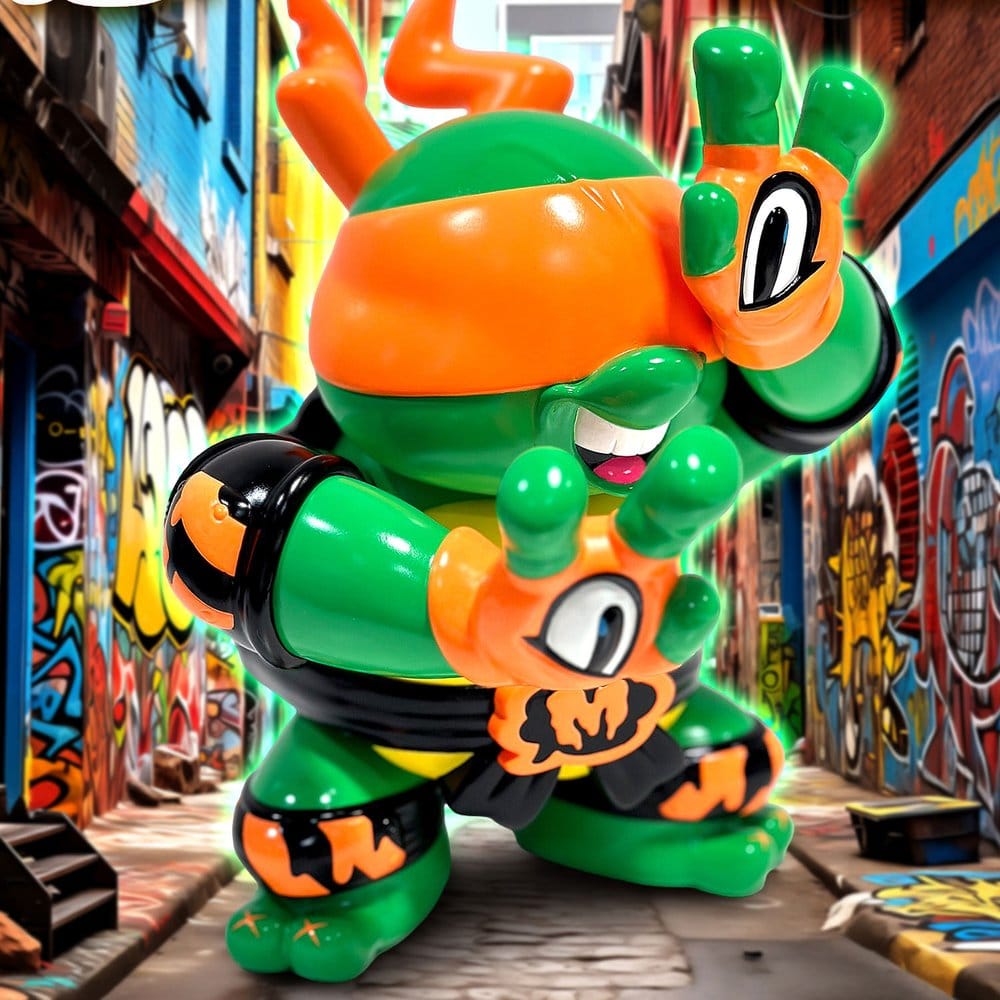 Teenage Mutant Ninja Turtles x Grape Brain Vinyl Figure Michelangelo 24 cm 4897065213799