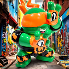 Teenage Mutant Ninja Turtles x Grape Brain Vinyl Figure Michelangelo 24 cm 4897065213799