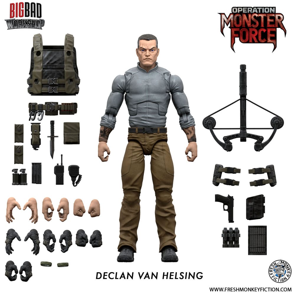 Operation: Monster Force Action Figure 1/12 Declan Van Helsing 15 cm 0658580014797