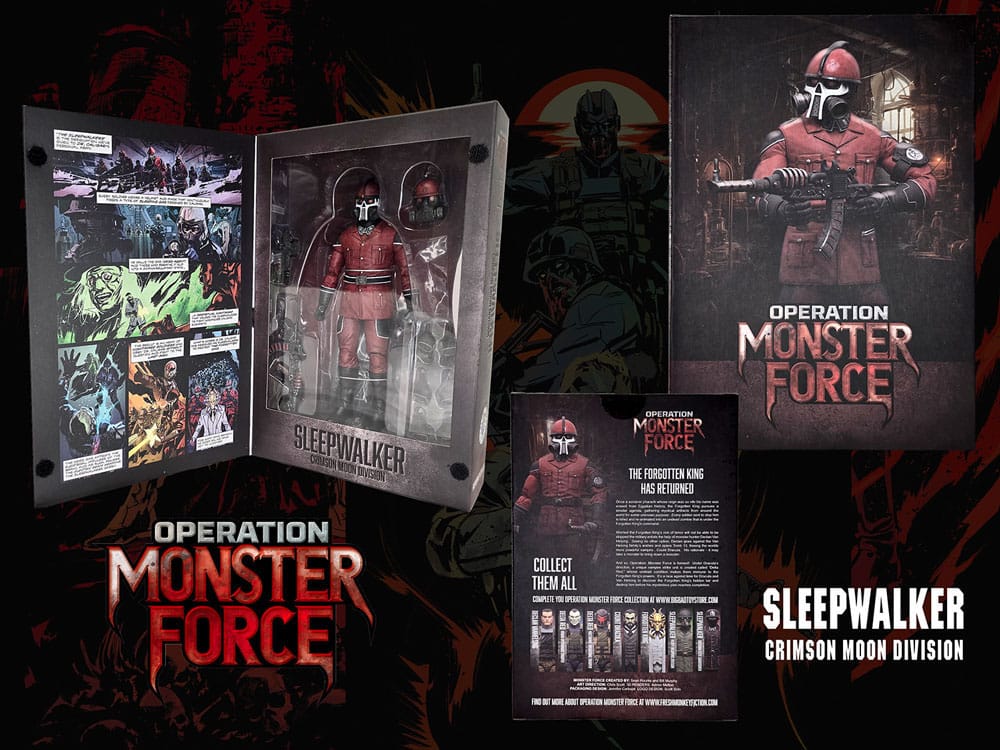 Operation: Monster Force Action Figure 1/12 Sleepwalker Crimson Moon Division 15 cm 0658580014865