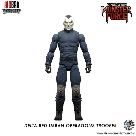 Operation: Monster Force Action Figure 1/12 Delta Red Urban Operations Trooper 15 cm 0658580014827