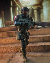 Operation: Monster Force Action Figure 1/12 Delta Red Nocturnal Operations Trooper 15 cm 0658580014834