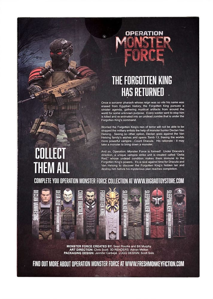Operation: Monster Force Action Figure 1/12 Delta Red Nocturnal Operations Trooper 15 cm 0658580014834