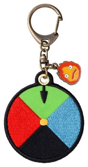 Howl's Moving Castle Embroidery Keychain Magic colour disc 4990593441365