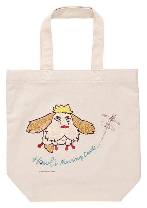 Howl's Moving Castle Tote Bag Embroidery Canvas Flying Heen 4990593491971